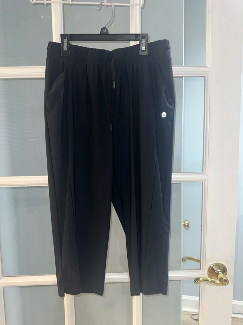 Baleaf Nylon Quick  Dri Pants Women L Black Silky Stretch Comfy Athleisure Golfi